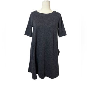 Adrienne Vitadini T-Shirt Dress Blue Size M
